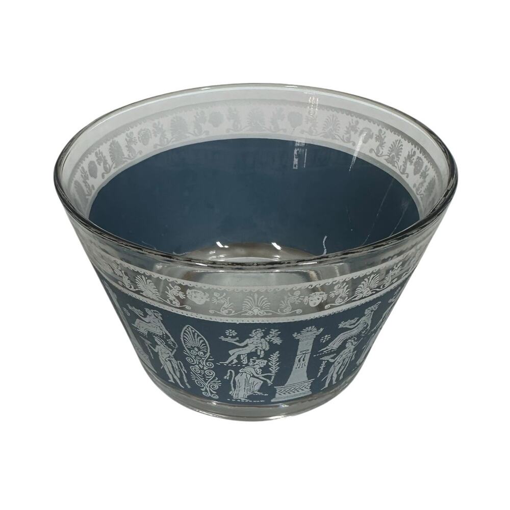 Vintage Hellenic Wedgwood Jeanette Corinthian Blue Dessert Bowl 3.75" x 2.5"